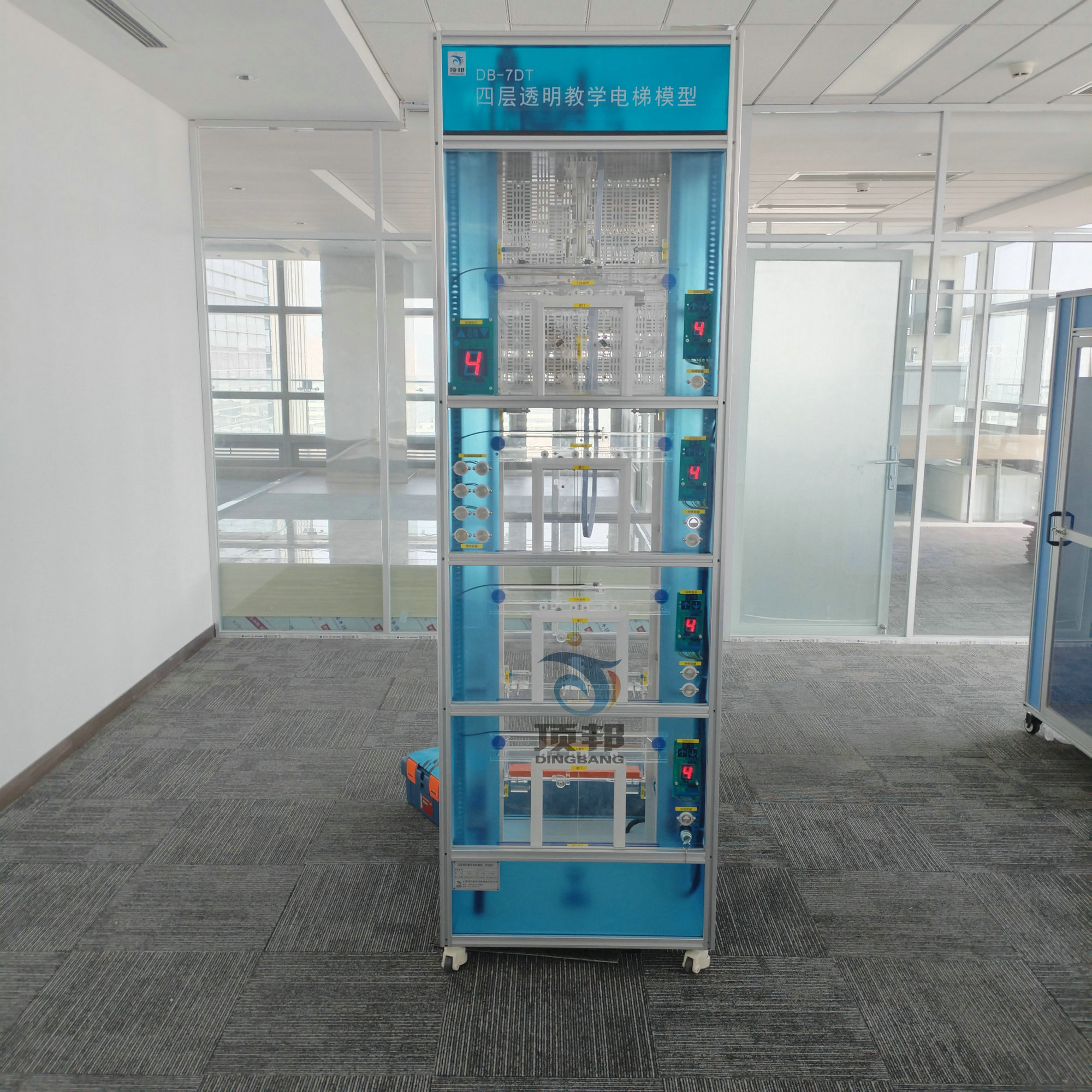 四层透明教学电梯模型